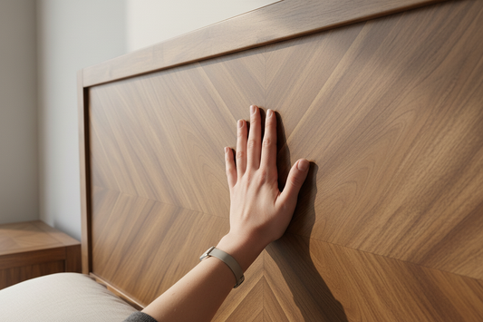 solid wood bed