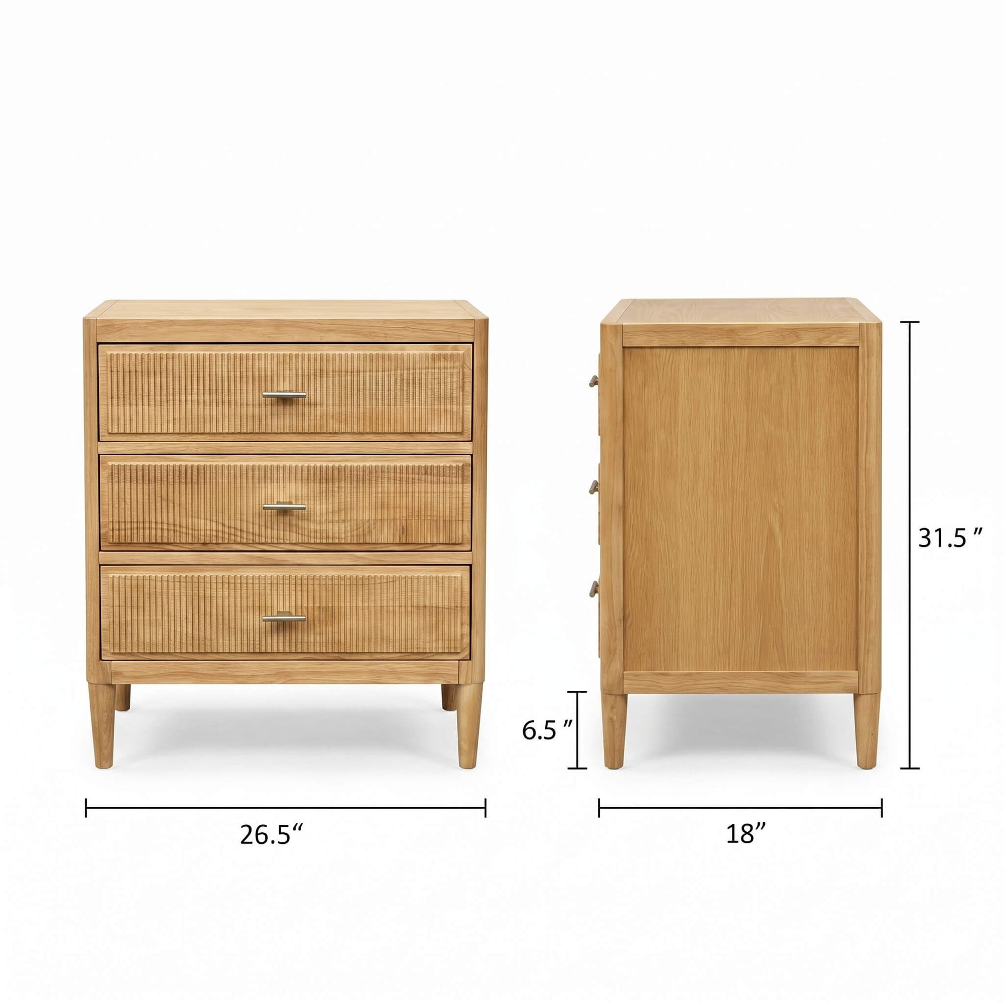 Wooden dresser with dimensions 