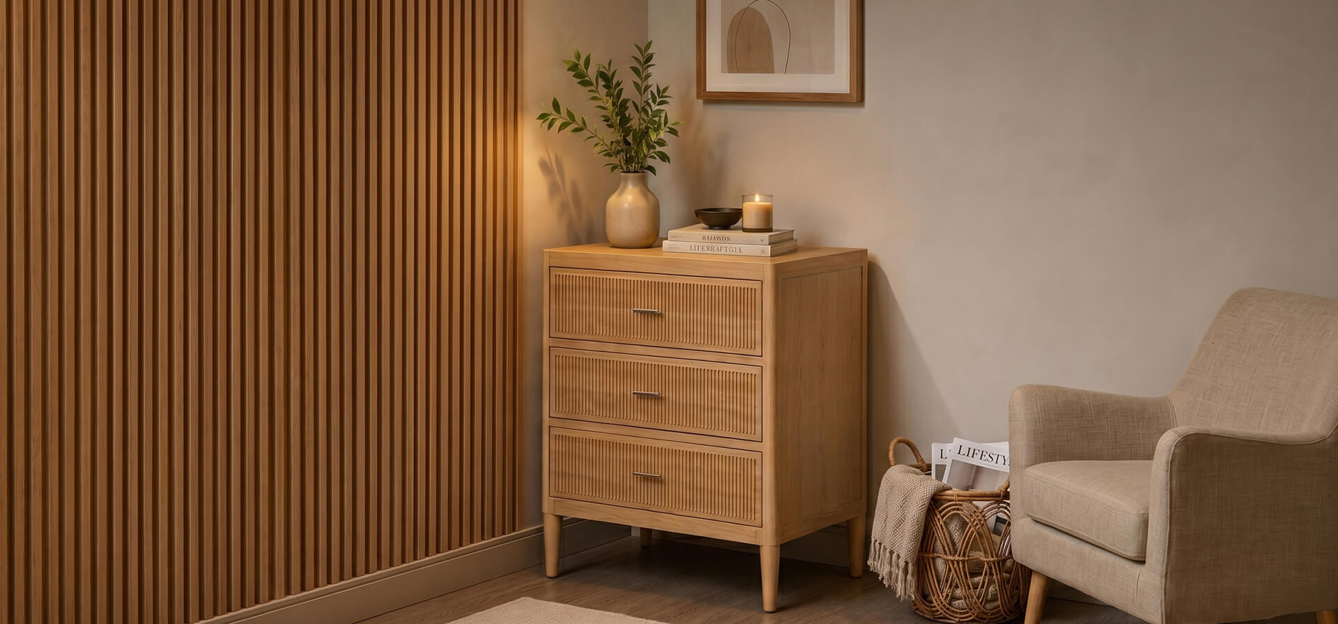 Modern chest of drawers home decor showcase