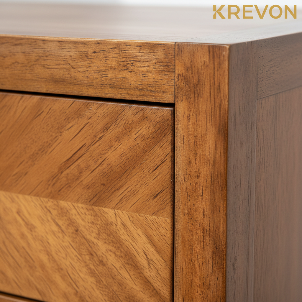 Chevron wood grain detail with KREVON watermark